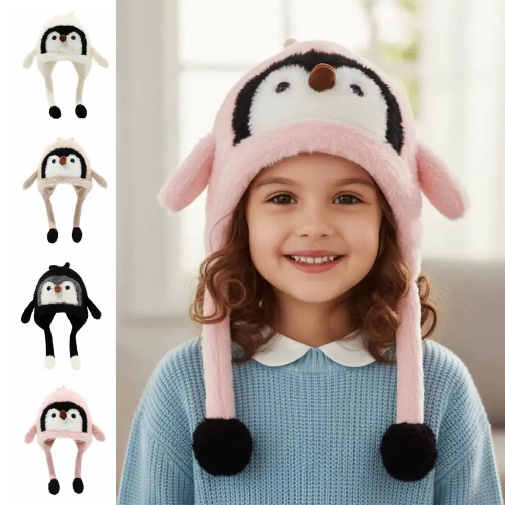 Cute Children's Warm Hat Windproof Thickened Warmth Cartoon Penguin Balaclava Hat Pom Pom Ends Breathable Ear Protection Cap
Cute Children's Warm Hat Windproof Thickened Warmth Cartoon Penguin Balaclava Hat Pom Pom Ends Breathable Ear Protection Cap