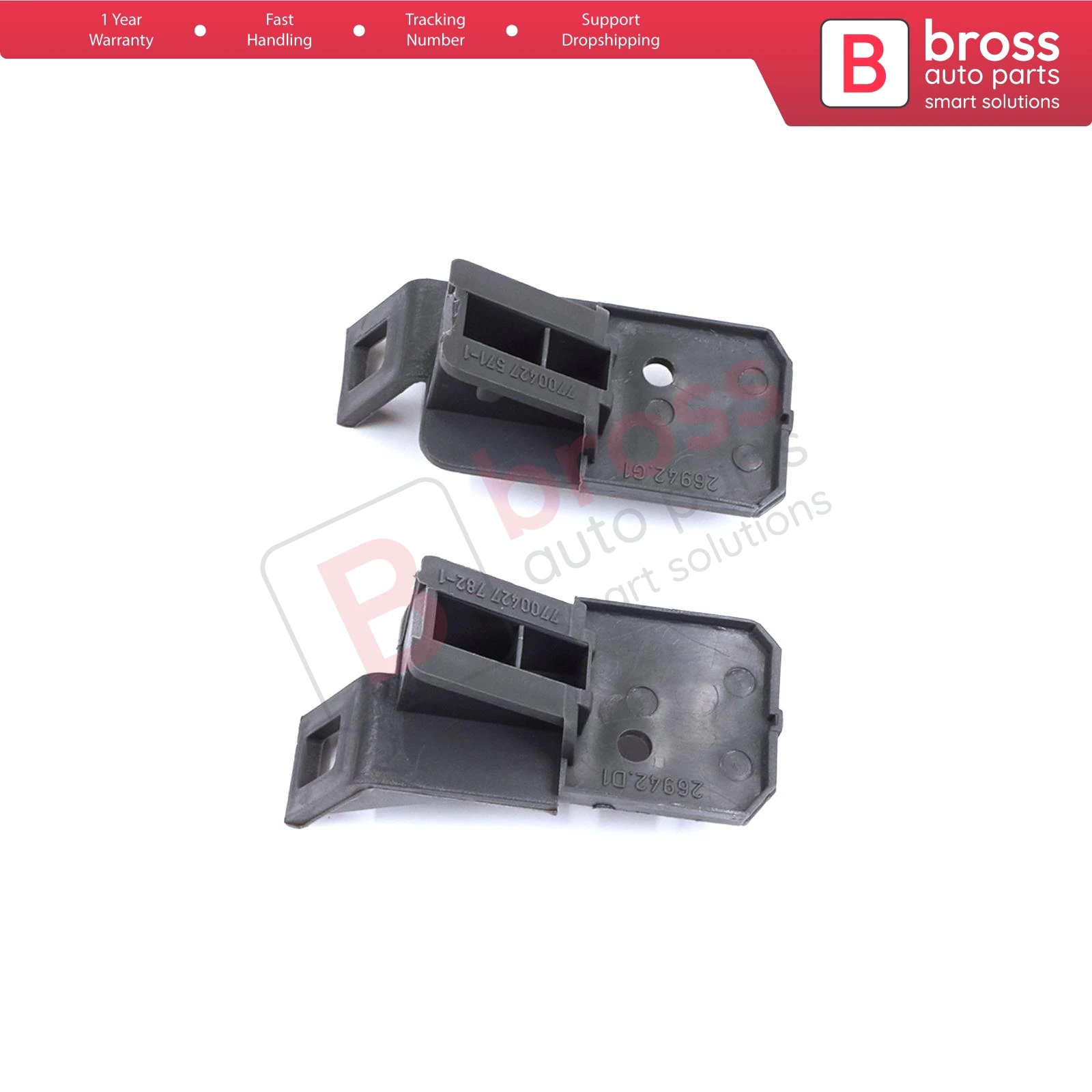 Bross BSP683 Bumper Connection Bracket Set Front 7700427571-7700427571L for Renault Megane MK1 1995-2003, Scenic MK1 1996-1999
Bross BSP683 Bumper Connection Bracket Set Front 7700427571-7700427571L for Renault Megane MK1 1995-2003, Scenic MK1 1996-1999