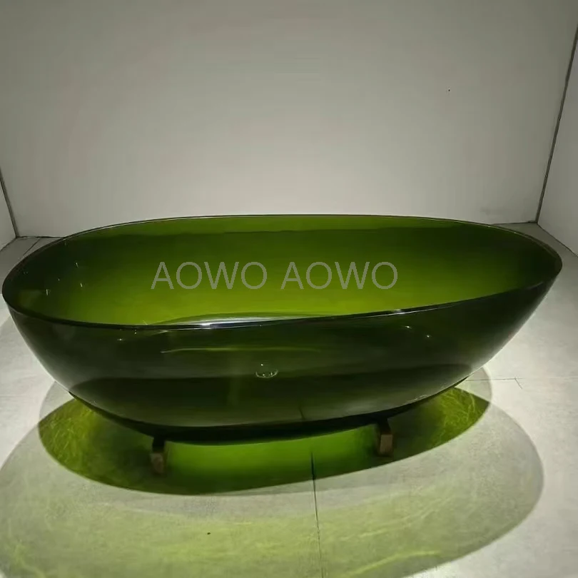 Modern Design Solid Stone Bathtub Soaking Transparent Resin Oval Cheap Bathtub
Modern Design Solid Stone Bathtub Soaking Transparent Resin Oval Cheap Bathtub