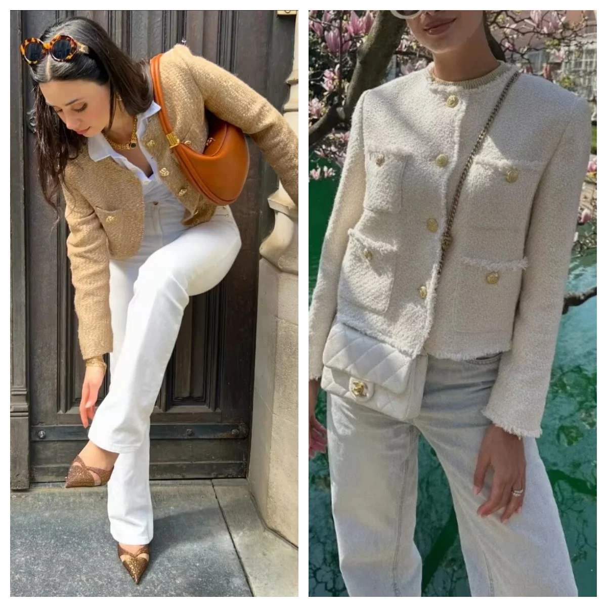 French high-end gold single-breasted small fragrant style jacket for women, spring and autumn fashion, versatile bright silk tex
French high-end gold single-breasted small fragrant style jacket for women, spring and autumn fashion, versatile bright silk tex