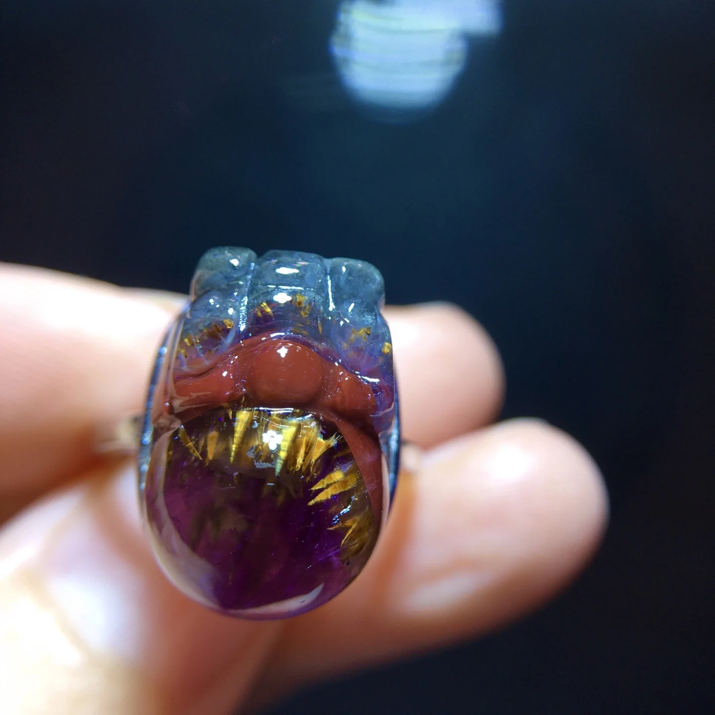 Natural Pi Xiu Cacoxenite Gold Rutilated Adjustable Ring 17.3/12mm Red Auralite 23 Ring Healing AAAAA
Natural Pi Xiu Cacoxenite Gold Rutilated Adjustable Ring 17.3/12mm Red Auralite 23 Ring Healing AAAAA