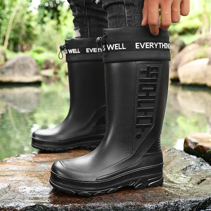 Men Rain Boots Fashion Mid-calf Rubber Boots Outdoor Fishing Rubber Galoshes Waterproof Garden Work Rubber Shoes Botas De Lluvia
Men Rain Boots Fashion Mid-calf Rubber Boots Outdoor Fishing Rubber Galoshes Waterproof Garden Work Rubber Shoes Botas De Lluvia