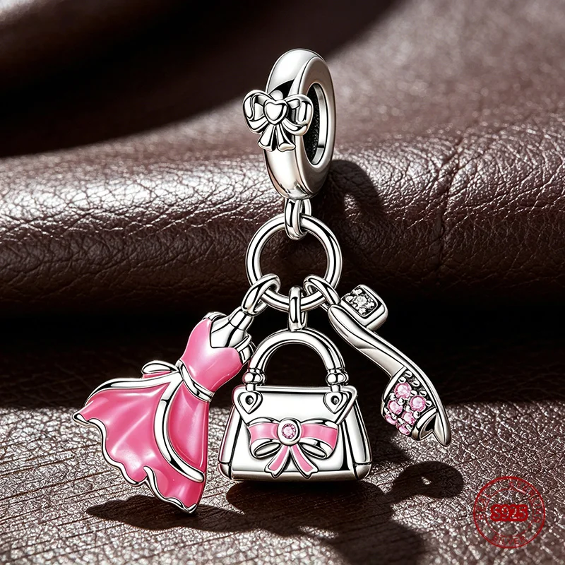 Ahthen 925 Sterling Silver Beads Summer Sandal & Bag Dangle Charm fit Snake Chain Bracelets or Necklaces Women Jewelry Making
Ahthen 925 Sterling Silver Beads Summer Sandal & Bag Dangle Charm fit Snake Chain Bracelets or Necklaces Women Jewelry Making