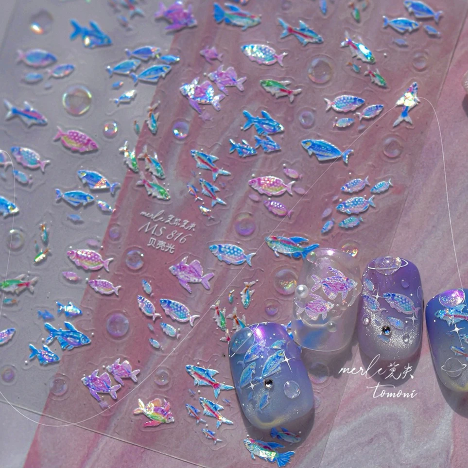 Colorful Shoal of Fish Whale Ocean Shell Conch Starfish Summer Sea Jellyfish Bubble Nail Art Decoration Sticker Manicure Decals
Colorful Shoal of Fish Whale Ocean Shell Conch Starfish Summer Sea Jellyfish Bubble Nail Art Decoration Sticker Manicure Decals