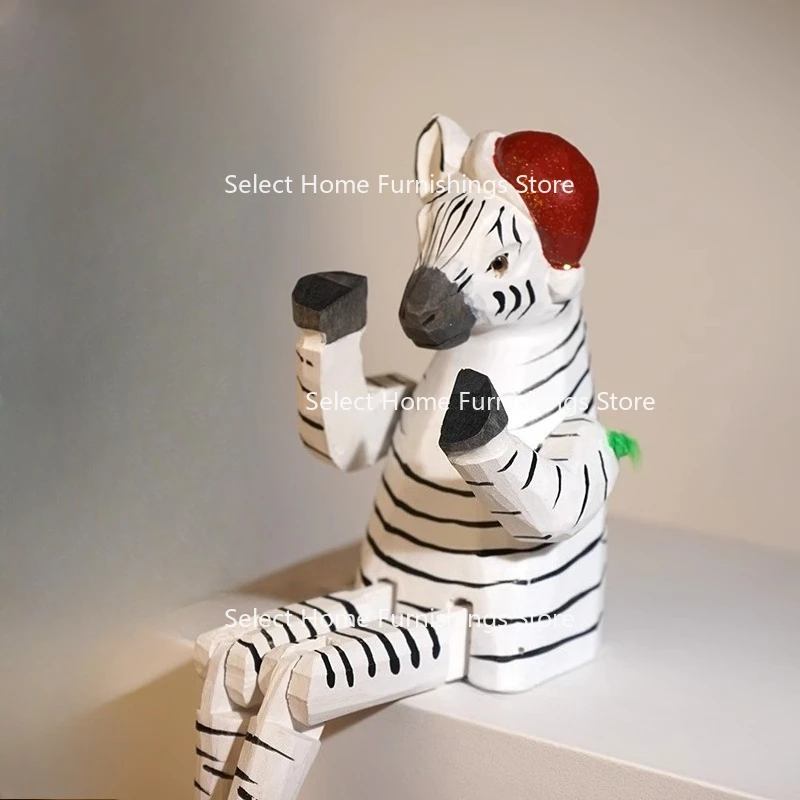 Suitable for Long-legged Zebra Wood Carving Small Ornaments Cute Office Desktop Decoration for Children
Suitable for Long-legged Zebra Wood Carving Small Ornaments Cute Office Desktop Decoration for Children