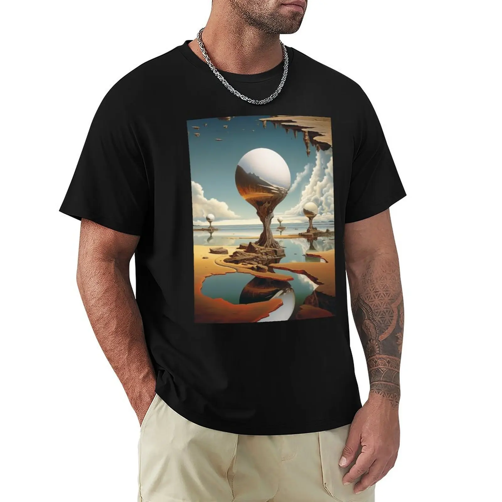 Reflective Sands of Surreality T-Shirt Classic Graphic Short Sleeve Top
Reflective Sands of Surreality T-Shirt Classic Graphic Short Sleeve Top