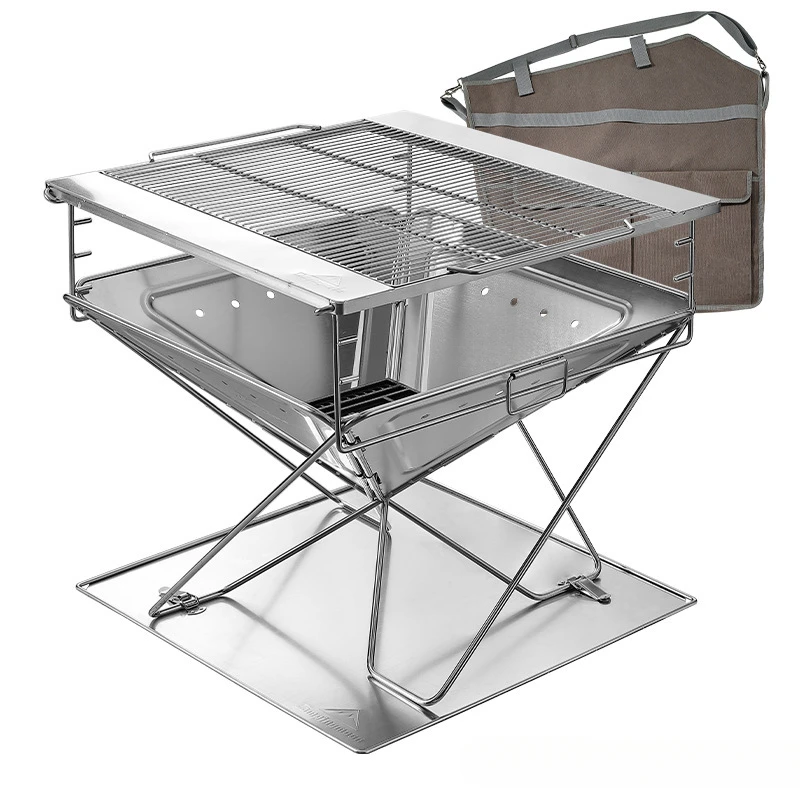 Large Thickened Stainless Steel Grill Party Team Building Camping Folding Campfire
Large Thickened Stainless Steel Grill Party Team Building Camping Folding Campfire