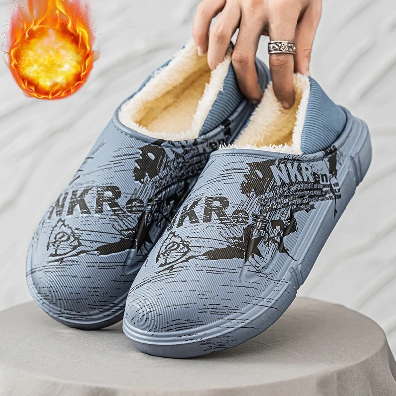 Зимние хлопковые тапочки для мужчин, теплые плюшевые сабо, нескользящие водонепроницаемые домашние тапочки, мужские повседневные тапочки, хлопковая зимняя обувь
Зимние хлопковые тапочки для мужчин, теплые плюшевые сабо, нескользящие водонепроницаемые домашние тапочки, мужские повседневные тапочки, хлопковая зимняя обувь