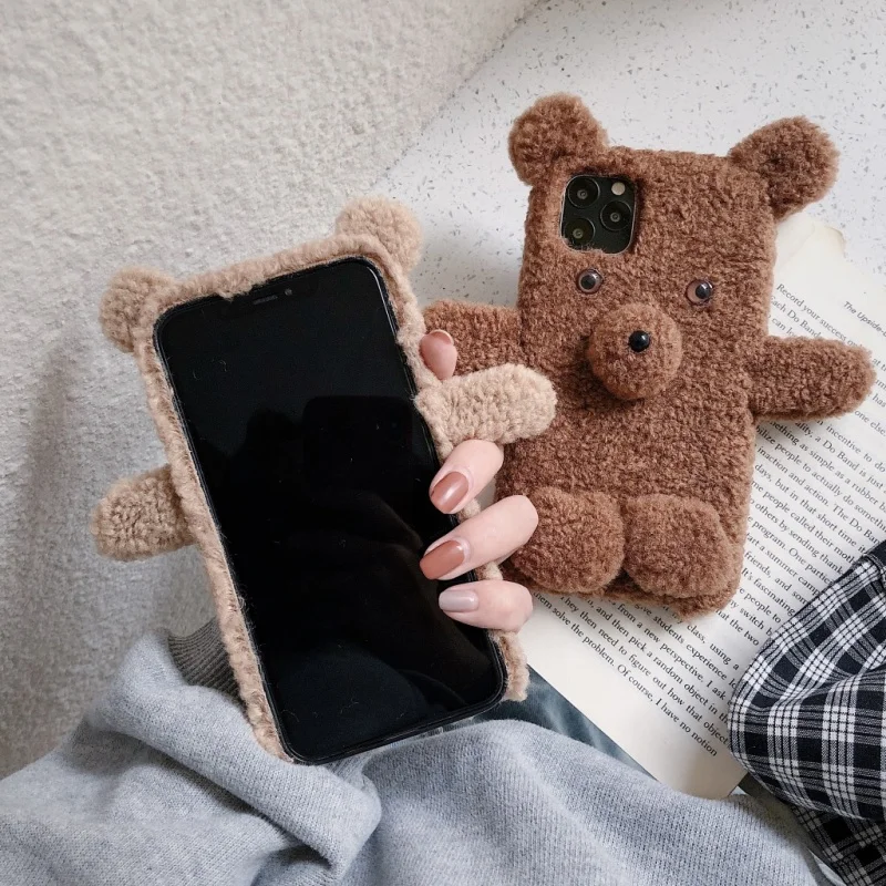 Autumn and Winter Plush Phone Case Apple Personalized Teddy Bear Anti Drop Women's Trendy Ins Plush Bear Warm Hand Phone Case
Autumn and Winter Plush Phone Case Apple Personalized Teddy Bear Anti Drop Women's Trendy Ins Plush Bear Warm Hand Phone Case