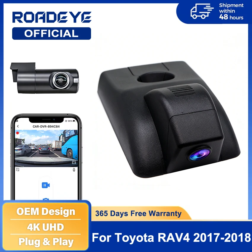 For Toyota RAV4 XA40 2017 2018 4K HD Dash Cam for Car Camera Recorder Dashcam WIFI Car Dvr Recording Devices Accessories
For Toyota RAV4 XA40 2017 2018 4K HD Dash Cam for Car Camera Recorder Dashcam WIFI Car Dvr Recording Devices Accessories