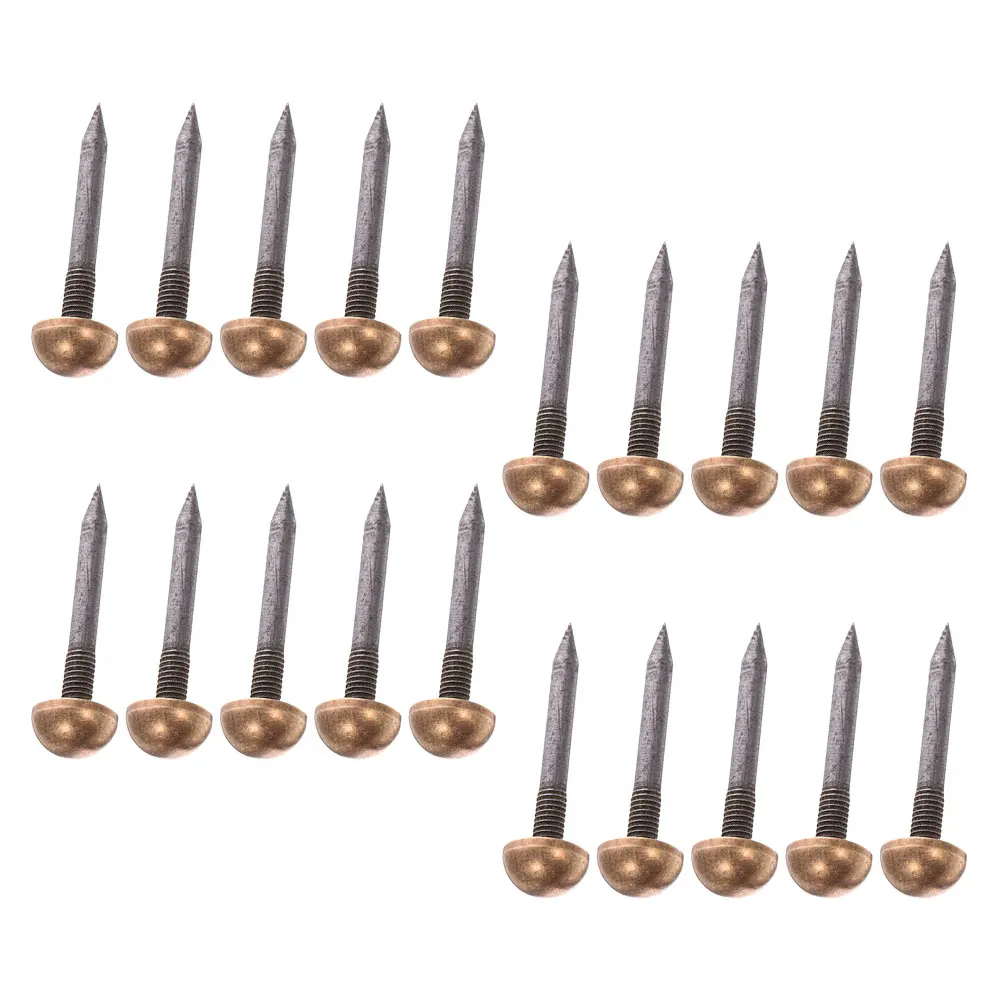 20pcs Brass Decorative Nails Retro Furniture Tacks for Sofa Wood Upholstery Studs Smooth Finish Design
20pcs Brass Decorative Nails Retro Furniture Tacks for Sofa Wood Upholstery Studs Smooth Finish Design