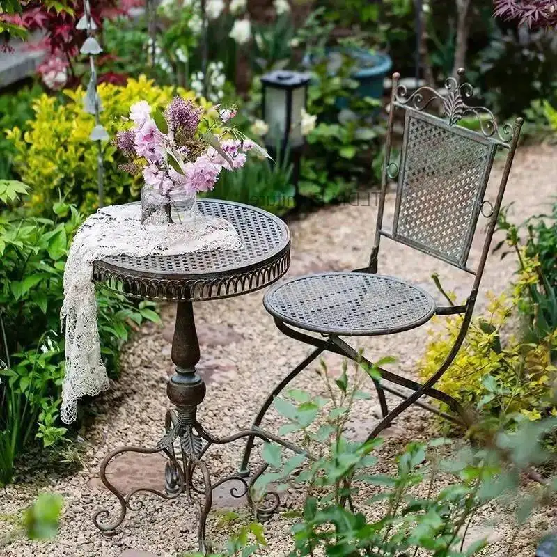 Table Vintage Iron and Garden Decor Patio Set, Stylish Outdoor Chairs for European Relaxation Patio Furniture Set Muebles
Table Vintage Iron and Garden Decor Patio Set, Stylish Outdoor Chairs for European Relaxation Patio Furniture Set Muebles
