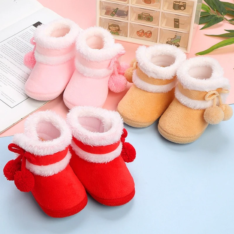 Cute Newborn Baby Girls Boys Soft Booties Solid Pompom Snow Boots Infant Toddler Newborn Warming Shoes New Comfortable Shoes
Cute Newborn Baby Girls Boys Soft Booties Solid Pompom Snow Boots Infant Toddler Newborn Warming Shoes New Comfortable Shoes