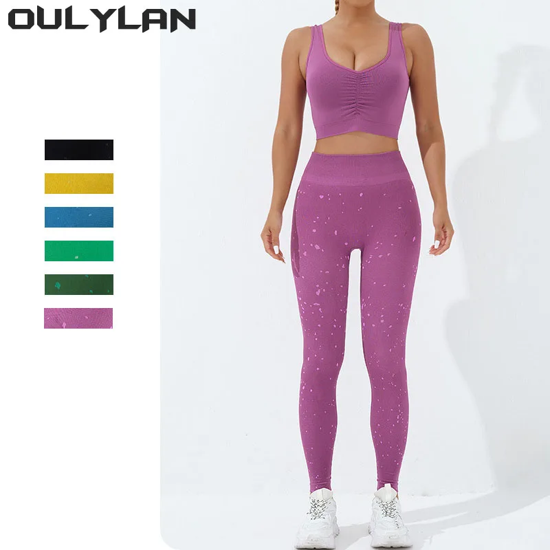 Oulylan 2PCS High Waist Fitness Leggings+Sports Bra Sport Outfit For Women Yoga Set Seamless Yoga Suit Gym Clothing Workout Set
Oulylan 2PCS High Waist Fitness Leggings+Sports Bra Sport Outfit For Women Yoga Set Seamless Yoga Suit Gym Clothing Workout Set