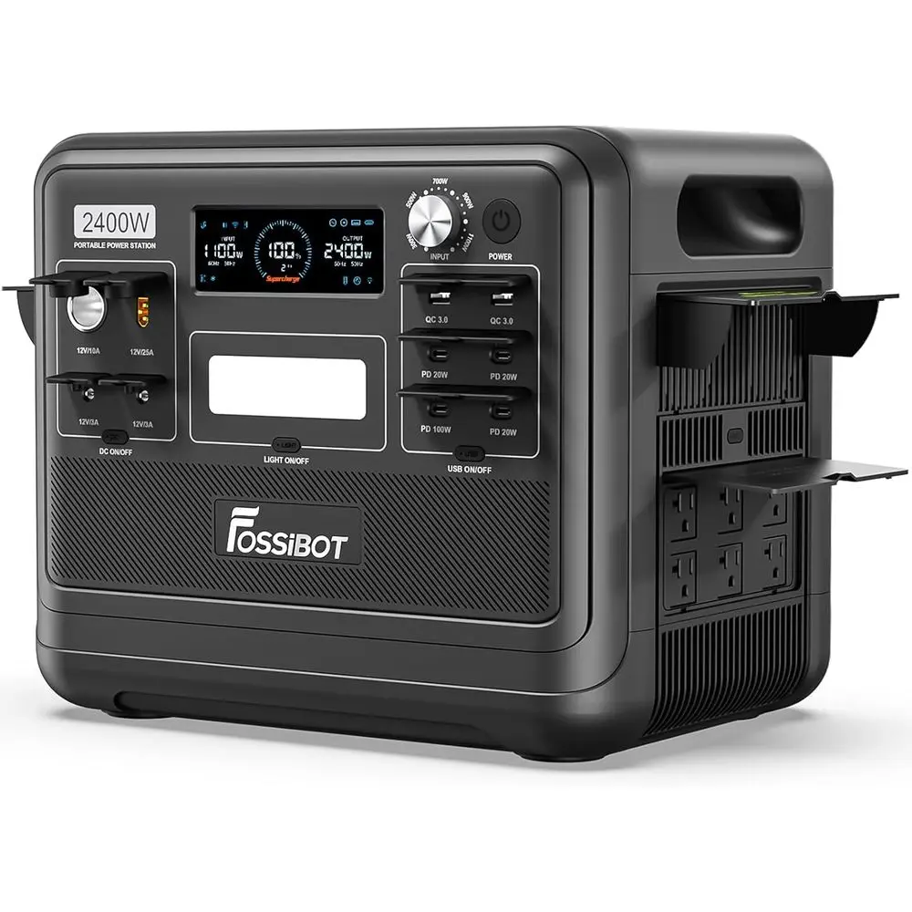 2400 Portable Power Station 2400W, 2048Wh LiePO4 Battery r Generator, 2H ast Charging or Home Backup, Outdoor Camping, RV, Ency
2400 Portable Power Station 2400W, 2048Wh LiePO4 Battery r Generator, 2H ast Charging or Home Backup, Outdoor Camping, RV, Ency