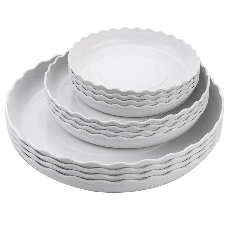 12 Pack Plastic White Round Wave Plant Saucer,Flower Plant Pot Drip Tray Container For Garden And Out Door Plant
12 Pack Plastic White Round Wave Plant Saucer,Flower Plant Pot Drip Tray Container For Garden And Out Door Plant