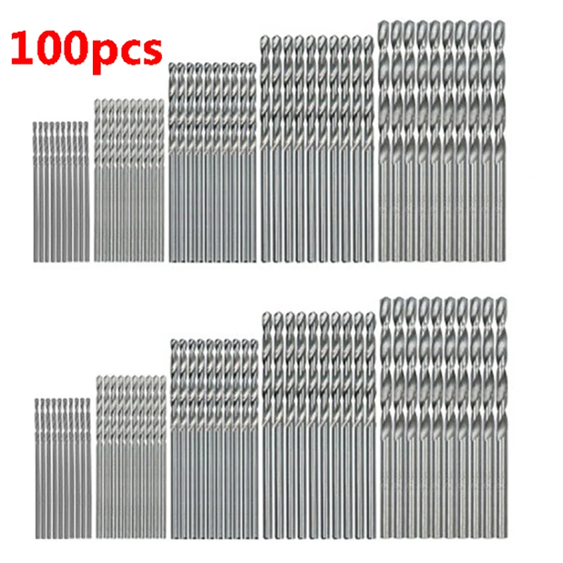 New 50/100Pcs 1/1.5/2/2.5/3mm Titanium Coated HSS High Speed Steel Drill Bit Set Tool For Metal Wood Aluminum Drilling Tools
New 50/100Pcs 1/1.5/2/2.5/3mm Titanium Coated HSS High Speed Steel Drill Bit Set Tool For Metal Wood Aluminum Drilling Tools