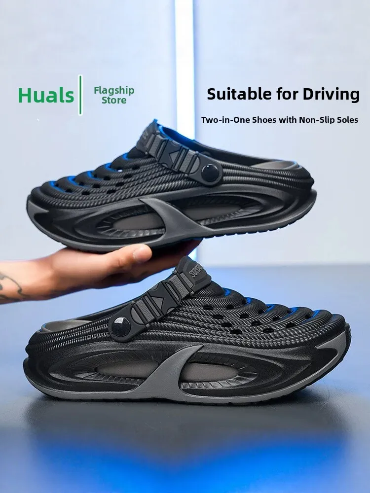 Men's Summer Outdoor Wear Anti-Slip Wear-Resistant Toe Cover Slippers Large Size 45 Beach Sandals Breathable Comfortable EVA
Men's Summer Outdoor Wear Anti-Slip Wear-Resistant Toe Cover Slippers Large Size 45 Beach Sandals Breathable Comfortable EVA