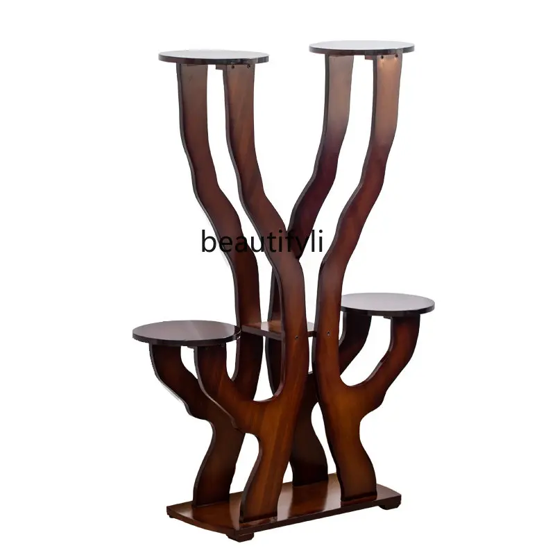 Green Radish Living Room Flower Rack Wood Multi-Layer Floor Jardiniere Balcony Interior Decoration Chinese Style Flower Rack
Green Radish Living Room Flower Rack Wood Multi-Layer Floor Jardiniere Balcony Interior Decoration Chinese Style Flower Rack