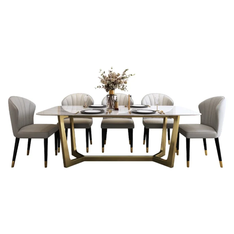 Light Luxury Stone Plate Dining Tables and Chairs Set Italian Modern Rectangular Dining Table Chair
Light Luxury Stone Plate Dining Tables and Chairs Set Italian Modern Rectangular Dining Table Chair