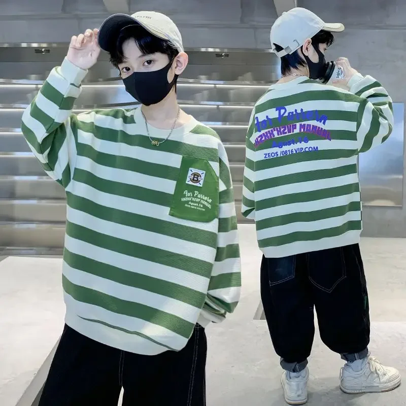 2024 Spring Autumn Teenager Boys Warm Sweatshirts Children Clothes bear Dress Hoodies Stripe Print 6 7 8 9 10 11 12 14 Years
2024 Spring Autumn Teenager Boys Warm Sweatshirts Children Clothes bear Dress Hoodies Stripe Print 6 7 8 9 10 11 12 14 Years