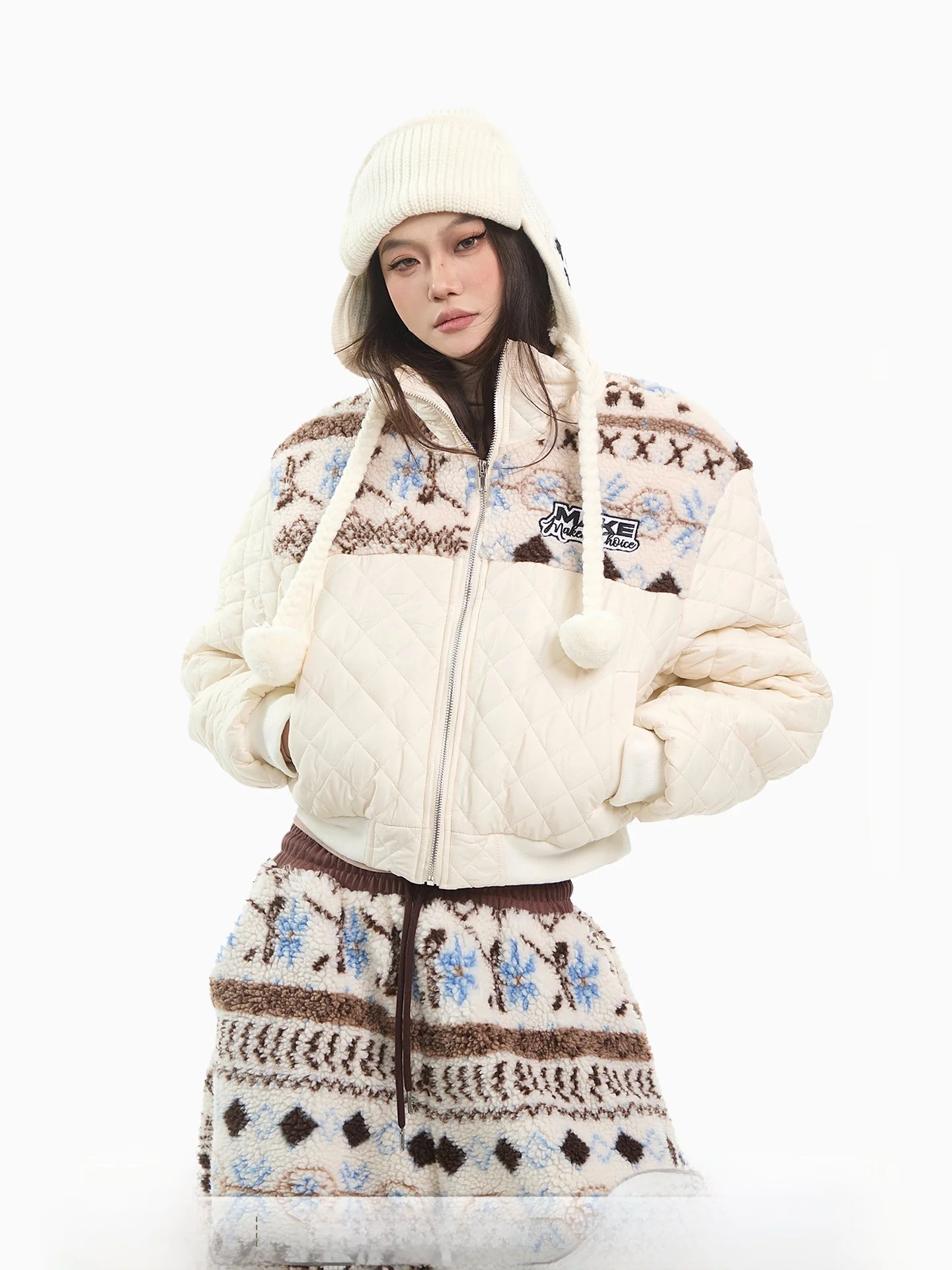 Kcup Space Korean Sle ort Thiened Warm Stand Collar Cotton Jaet Women's Winter Versatile Cotton Clothes Outerwear
Kcup Space Korean Sle ort Thiened Warm Stand Collar Cotton Jaet Women's Winter Versatile Cotton Clothes Outerwear