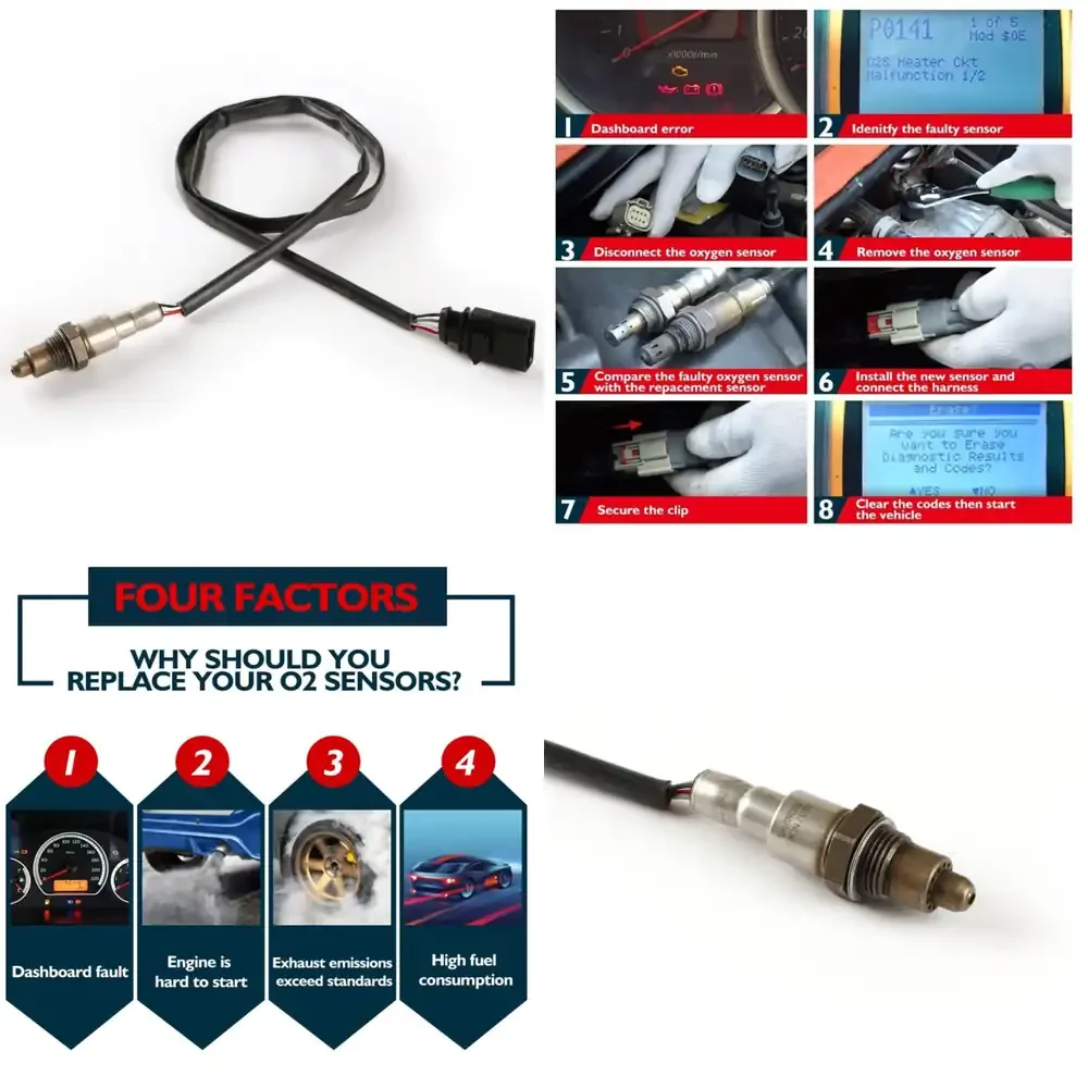 Oxygen Sensor for Volkswagen Jetta Audi Passat Rear O2 Sensor for 0258030129 04E906262BJ Car Parts Auto Replacement Sensor
Oxygen Sensor for Volkswagen Jetta Audi Passat Rear O2 Sensor for 0258030129 04E906262BJ Car Parts Auto Replacement Sensor