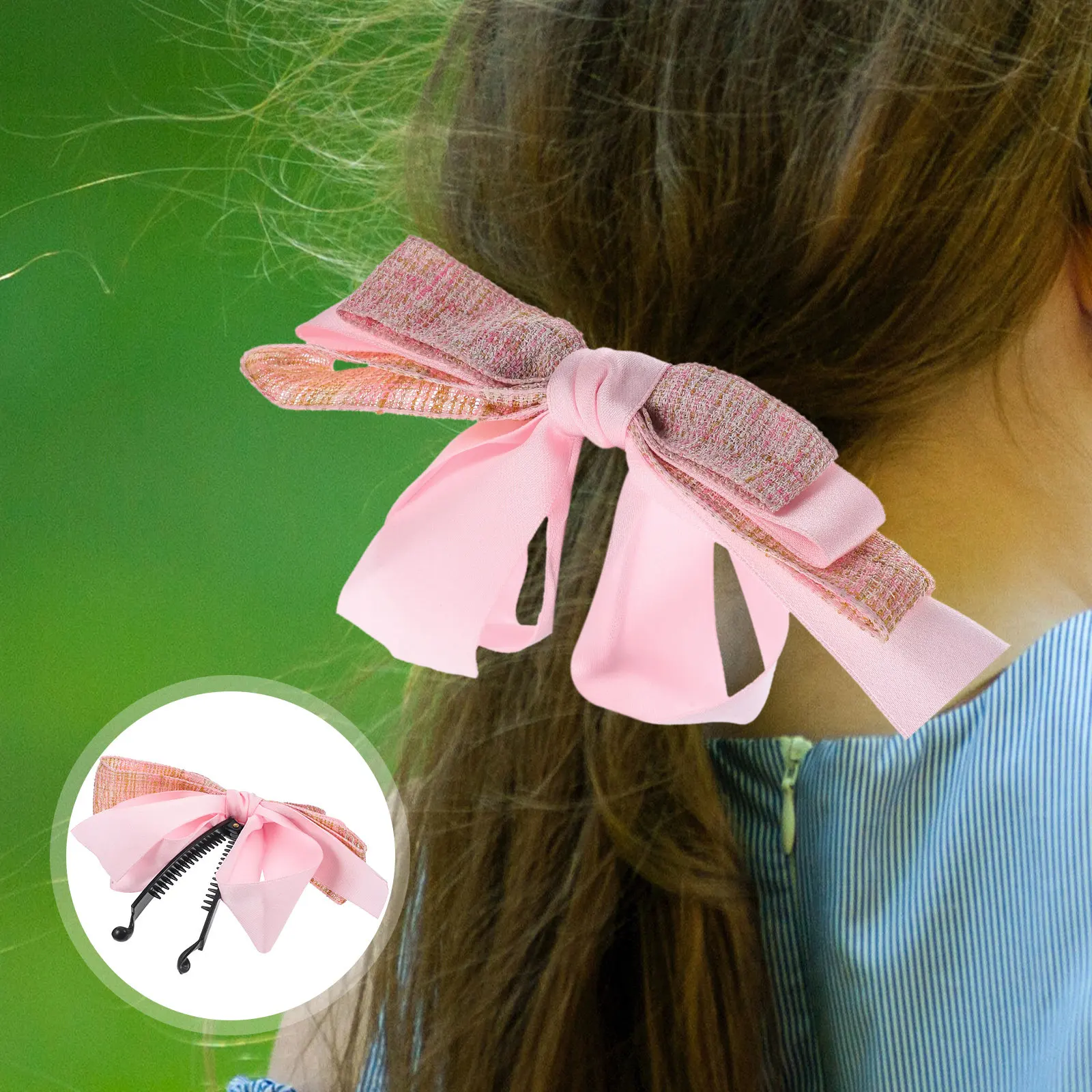 Fashionable Banana Clip Hair Bow for Women Firm Grip Lightweight Design Perfect for Daily Wear and Special Occasions
Fashionable Banana Clip Hair Bow for Women Firm Grip Lightweight Design Perfect for Daily Wear and Special Occasions