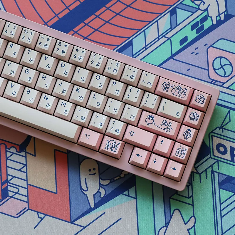 Japanese Language PBT Keycaps Original Factory Height Cherry Axis Mechanical Keyboard Box Package No Backlit Pink Key Caps
Japanese Language PBT Keycaps Original Factory Height Cherry Axis Mechanical Keyboard Box Package No Backlit Pink Key Caps