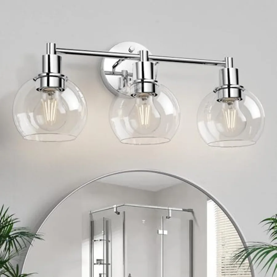 3 Lights Bathroom Vanity Light Fixtures Chrome Bathroom Lights Over Mirror Industrial and Farmhouse 3 Light Wall Sconce Polishe
3 Lights Bathroom Vanity Light Fixtures Chrome Bathroom Lights Over Mirror Industrial and Farmhouse 3 Light Wall Sconce Polishe
