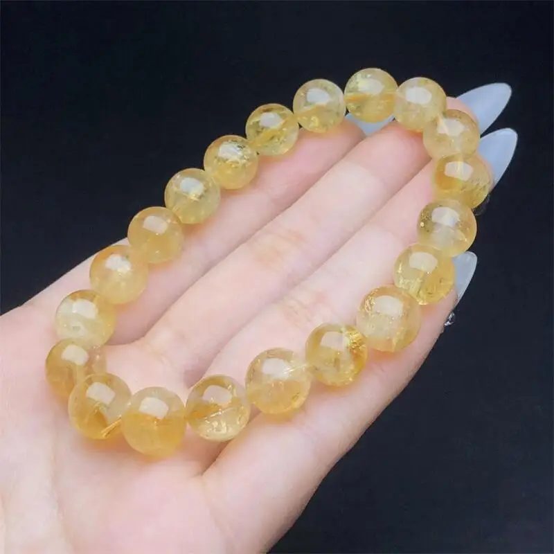 10MM Natural Citrine Bracelet Strand Healing Fashion Reiki Clear Stone Energy Jewelry For Christmas Gift 1PCS
10MM Natural Citrine Bracelet Strand Healing Fashion Reiki Clear Stone Energy Jewelry For Christmas Gift 1PCS