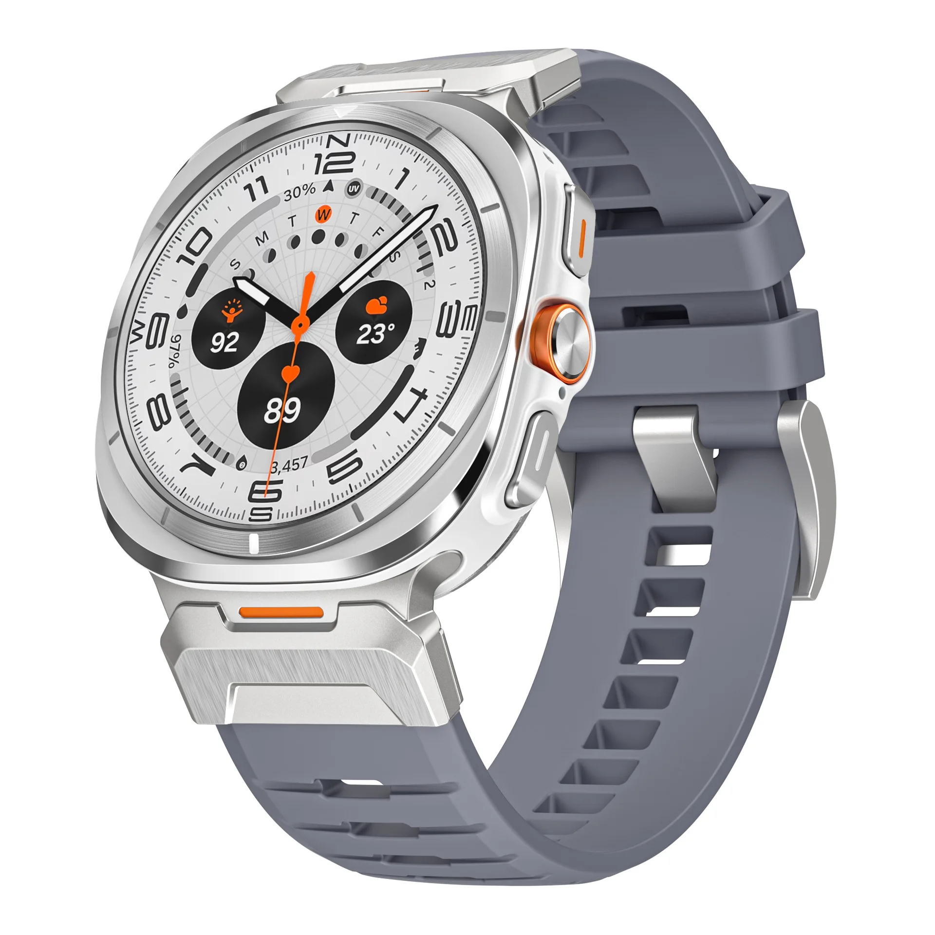 Applicable, Samsung Galaxy Watch Ultra Sport Series, Functional Head Fluoroelastomer Strap 47mm
Applicable, Samsung Galaxy Watch Ultra Sport Series, Functional Head Fluoroelastomer Strap 47mm
