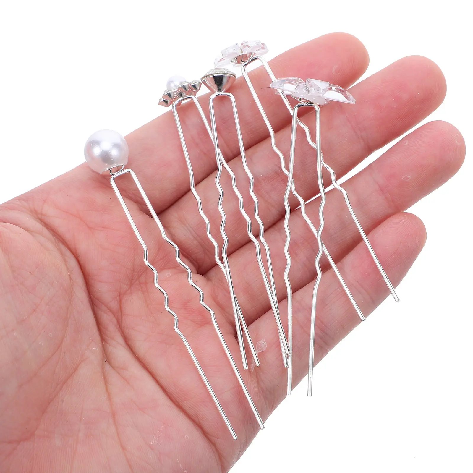 30Pcs Pearl Rhinestone Flower Hair Pins Bridal Wedding Hair Accessories U Shaped French Fork Clips for Brides Bridesmaids Prom
30Pcs Pearl Rhinestone Flower Hair Pins Bridal Wedding Hair Accessories U Shaped French Fork Clips for Brides Bridesmaids Prom