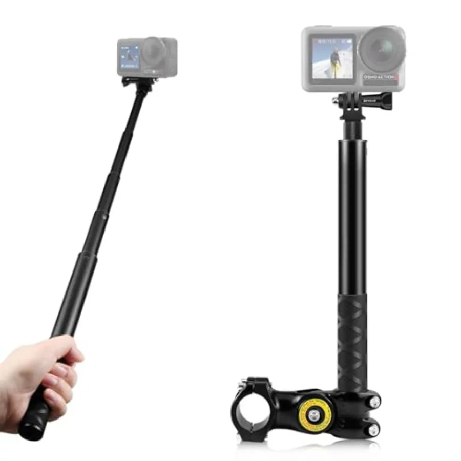 PULUZ Motorcycle Bicycle Handlebar MountSports Camera Selfie Stick Bracket Telescopic Rod for Insta360 X4 X3 ONE RS R GO 3 GoPr
PULUZ Motorcycle Bicycle Handlebar MountSports Camera Selfie Stick Bracket Telescopic Rod for Insta360 X4 X3 ONE RS R GO 3 GoPr