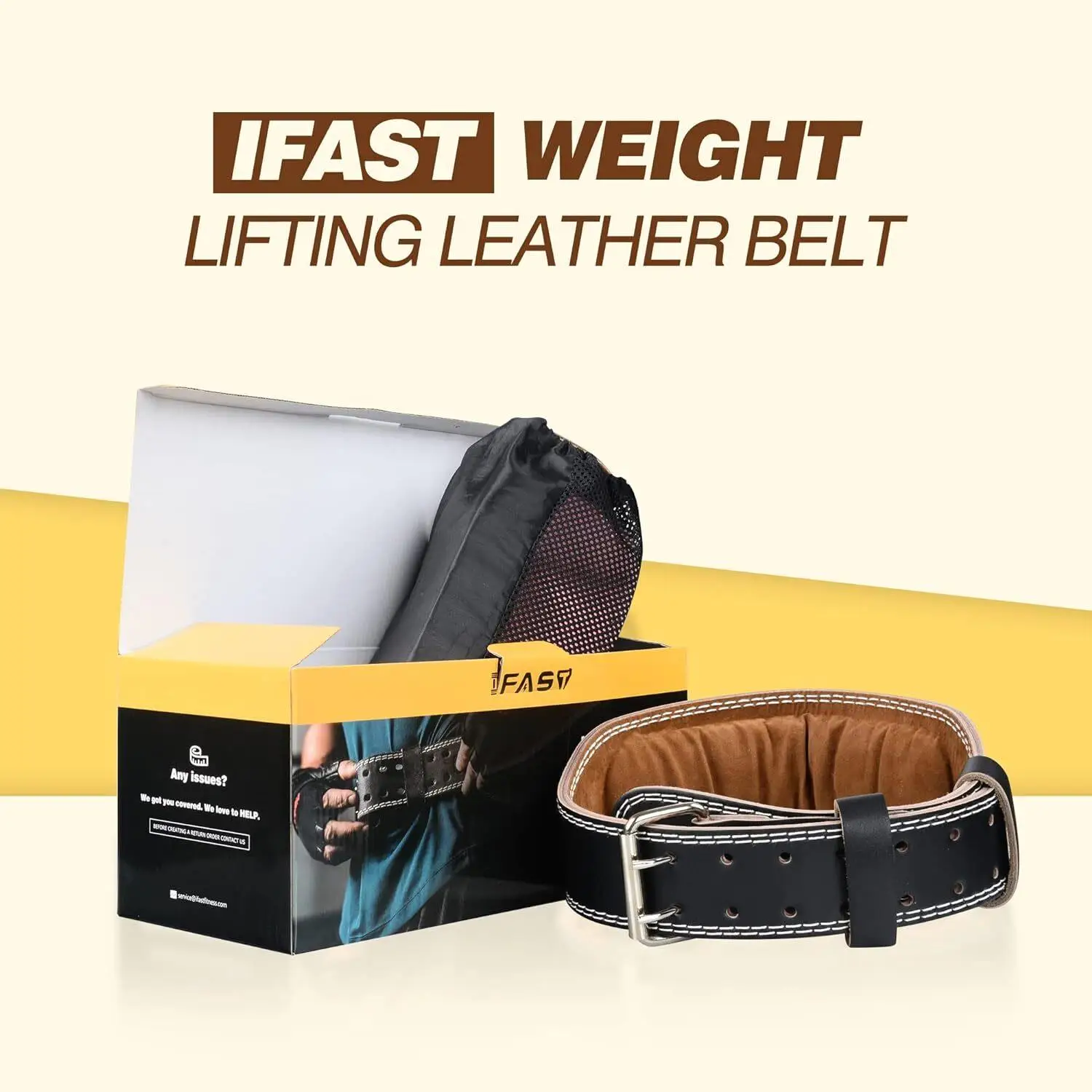 Premium Leather Weight Lifting Belt with 4-Inch Padded Lumbar Support for men & Women - Ideal for Deadlifts, Cross Training,
Premium Leather Weight Lifting Belt with 4-Inch Padded Lumbar Support for men & Women - Ideal for Deadlifts, Cross Training,