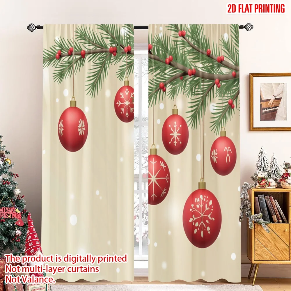 2pcs 2D flat printing Merry Christmas Window Curtains Winter Christmas Ornaments Berry Polyester Without Electricity Spring for
2pcs 2D flat printing Merry Christmas Window Curtains Winter Christmas Ornaments Berry Polyester Without Electricity Spring for