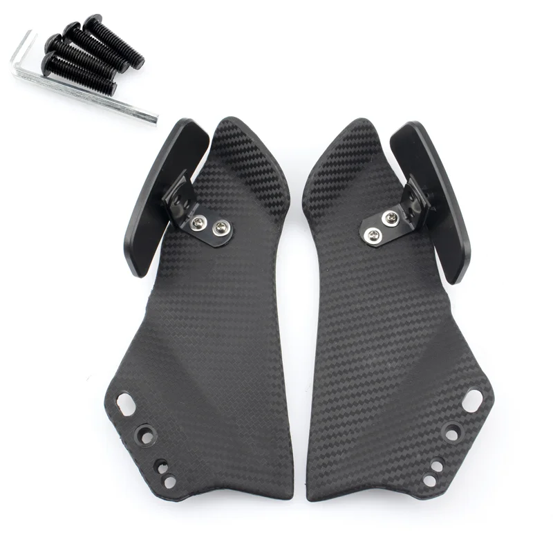 *Modified fixed wing rearview mirror 400R carbon fiber air knife 500R side wing explosion modification accessory
*Modified fixed wing rearview mirror 400R carbon fiber air knife 500R side wing explosion modification accessory