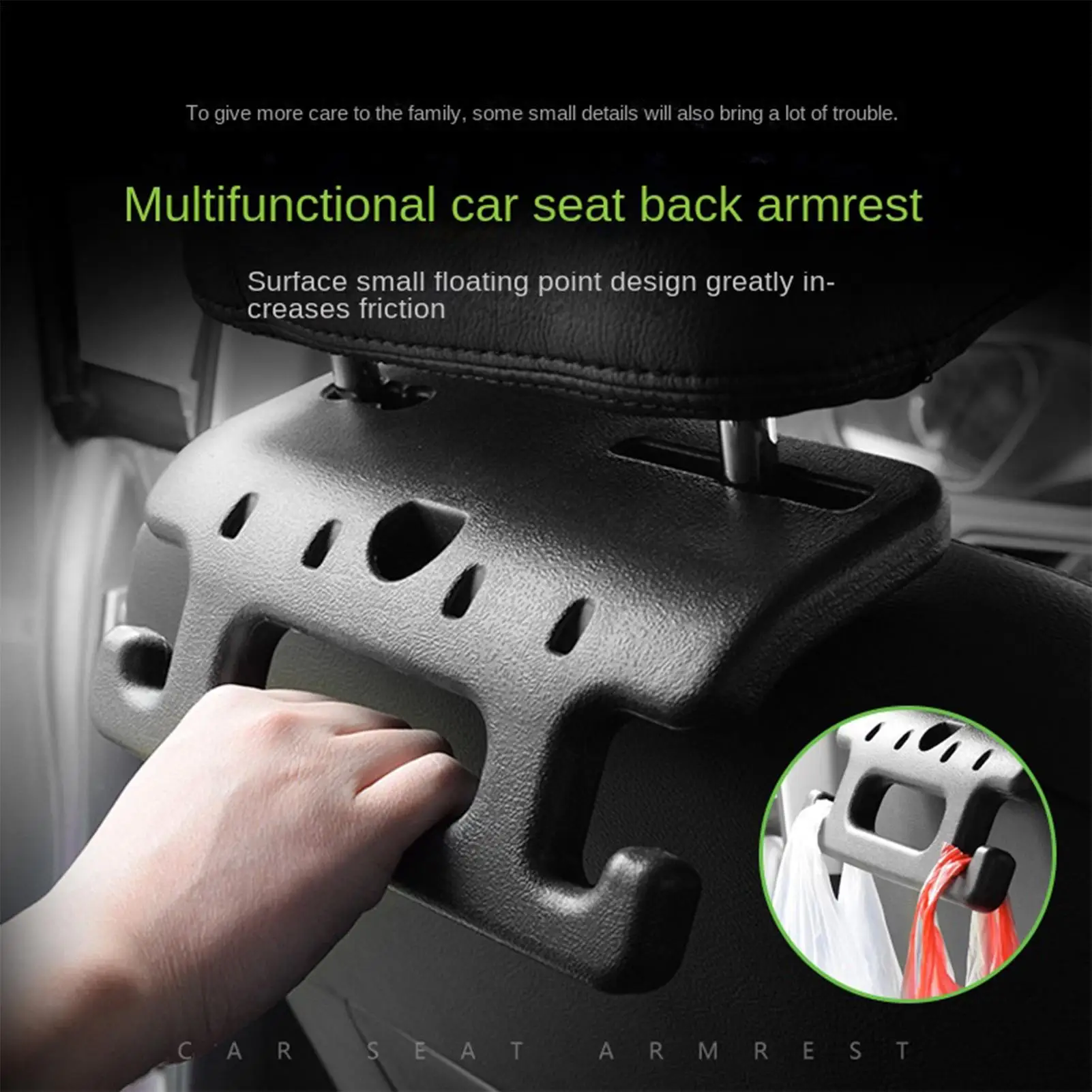 Car Seat Backrest Armrest Hooks Anti-slip Rear Seat Car Hook Heavy Duty Vehicle Organizer For Handbags Grocery Bag Bottle
Car Seat Backrest Armrest Hooks Anti-slip Rear Seat Car Hook Heavy Duty Vehicle Organizer For Handbags Grocery Bag Bottle