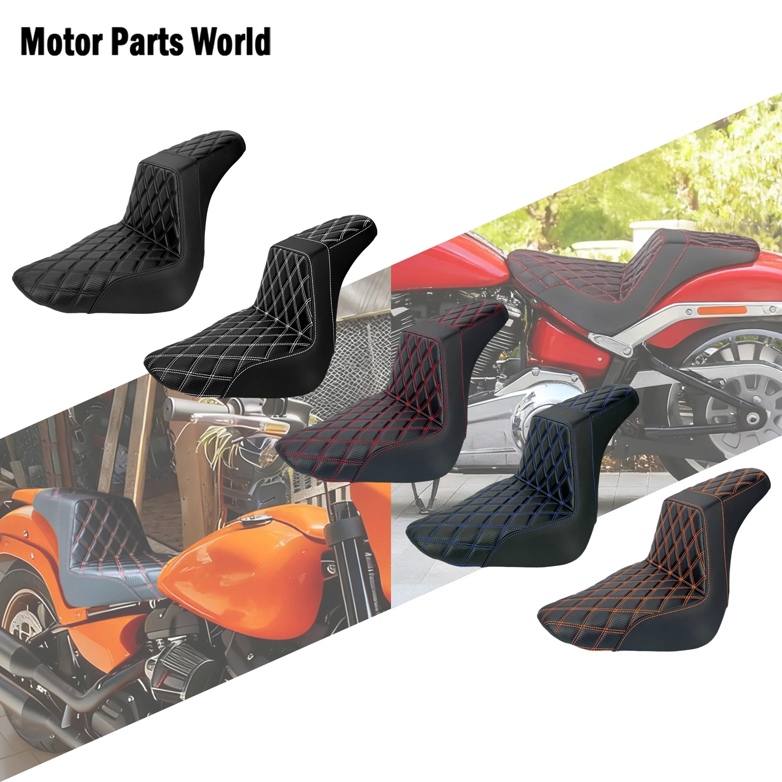 Motorcycle Driver Passenger Seat Two-Up Rider Front Saddle Cushions For Harley Softail Breakout 2023 2024 2025 Fat Boy 2018-2025
Motorcycle Driver Passenger Seat Two-Up Rider Front Saddle Cushions For Harley Softail Breakout 2023 2024 2025 Fat Boy 2018-2025