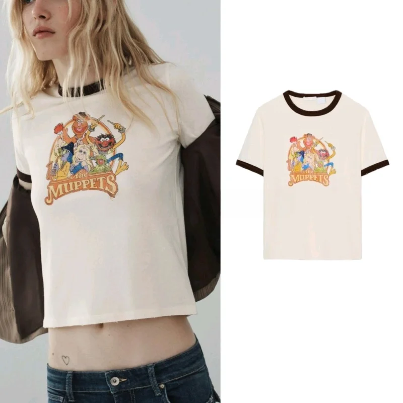Street Style Women's Slim Fit Straight Leg Short Sleeve T-Shirt round Neck Color Block Layering Spring New Arrival 5643050
Street Style Women's Slim Fit Straight Leg Short Sleeve T-Shirt round Neck Color Block Layering Spring New Arrival 5643050