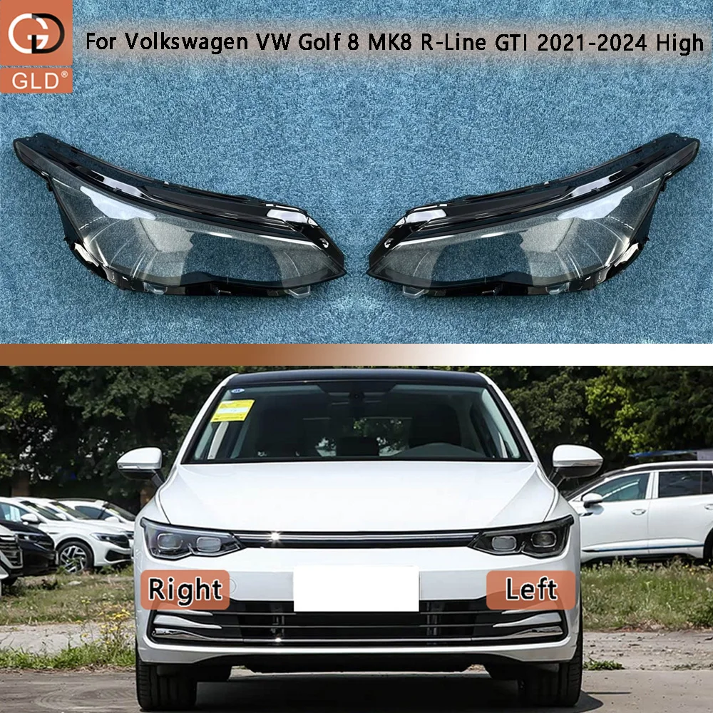 Car Front Headlight Lens Cover 2021-2024 For Volkswagen VW Golf 8 MK8 R-Line GTI (High) Front Headlight Shell Glass Lens
Car Front Headlight Lens Cover 2021-2024 For Volkswagen VW Golf 8 MK8 R-Line GTI (High) Front Headlight Shell Glass Lens
