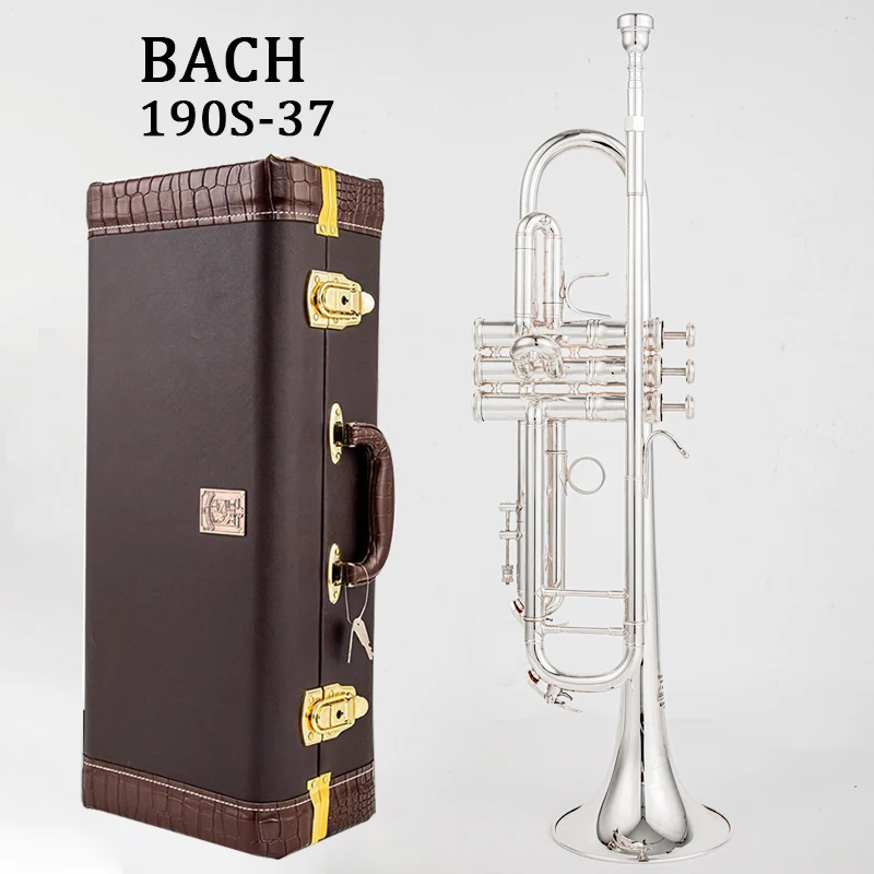 TOP Stradivarius 190s-37 50th Anniversary Silver Trumpet Pipe Flat Instrument Brass Strudents Professional trumpet instruments
TOP Stradivarius 190s-37 50th Anniversary Silver Trumpet Pipe Flat Instrument Brass Strudents Professional trumpet instruments