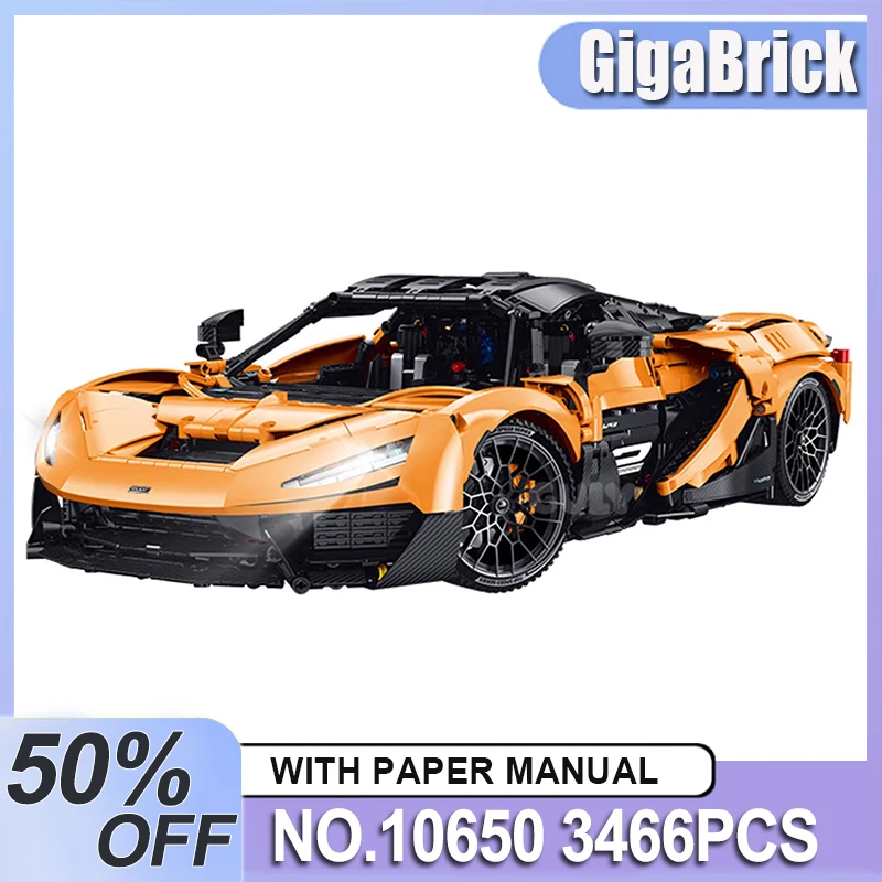 GULY 10650 MOC Crafted Speed Racing Building Blocks Custom 1:8 Hypercar Model Bricks Puzzle Assembly DIY Toys Chrismas Gifts Kid
GULY 10650 MOC Crafted Speed Racing Building Blocks Custom 1:8 Hypercar Model Bricks Puzzle Assembly DIY Toys Chrismas Gifts Kid
