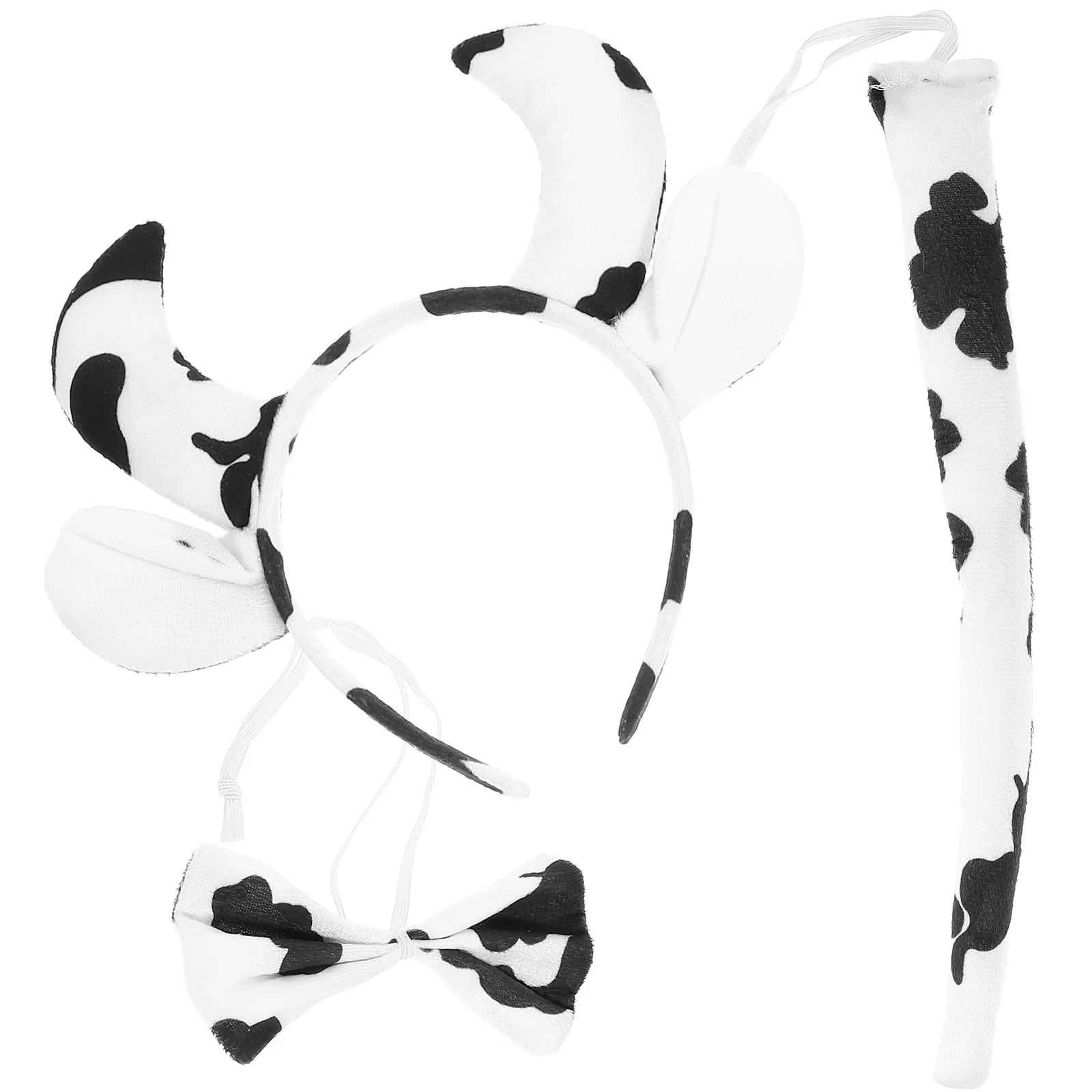 1 Set Cow Costume Accessories Cow Ears And Tail Cow Ear Headband Cosplay Bowtie Kit cow headbands ears and tail set
1 Set Cow Costume Accessories Cow Ears And Tail Cow Ear Headband Cosplay Bowtie Kit cow headbands ears and tail set