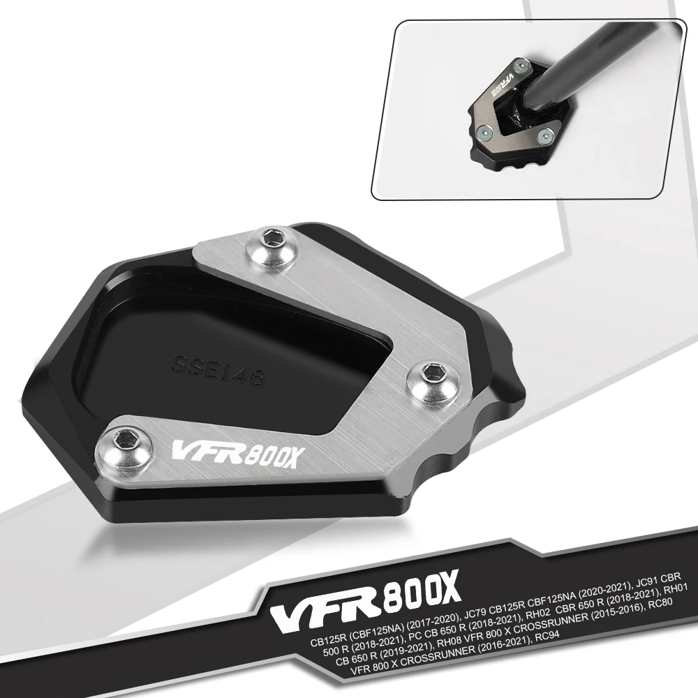 VFR800X Motorcycle Side Stand Pad Plate Kickstand Enlarger Support For Honda VFR 800 X Crossrunner 2015 2016-2021 VFR800 800X 20
VFR800X Motorcycle Side Stand Pad Plate Kickstand Enlarger Support For Honda VFR 800 X Crossrunner 2015 2016-2021 VFR800 800X 20