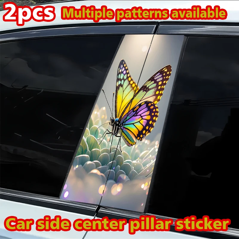 2 наклейки на центральные стойки автомобиля, защитные наклейки от царапин на B-стойки с рисунком бабочки
2 наклейки на центральные стойки автомобиля, защитные наклейки от царапин на B-стойки с рисунком бабочки