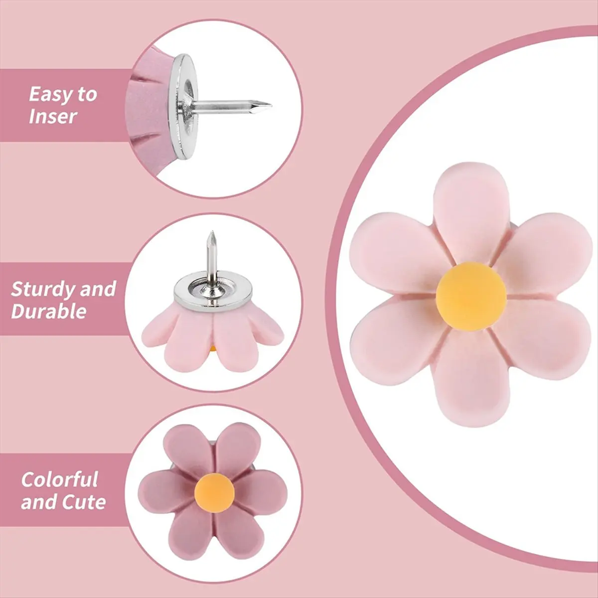 COFA Flower Push Pins Cork Notice Board Thumb Tacks Drawing Pins Chart Pins for Notice Board Bulletin Board
COFA Flower Push Pins Cork Notice Board Thumb Tacks Drawing Pins Chart Pins for Notice Board Bulletin Board