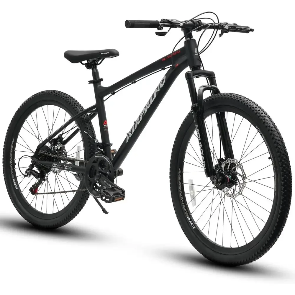 26 Mountain Bike with Front Suspension, 21-Speed, Carbon Steel/Aluminum Alloy Frame, Dual Disc Brakes for Men & Women Outdoor Tr
26 Mountain Bike with Front Suspension, 21-Speed, Carbon Steel/Aluminum Alloy Frame, Dual Disc Brakes for Men & Women Outdoor Tr