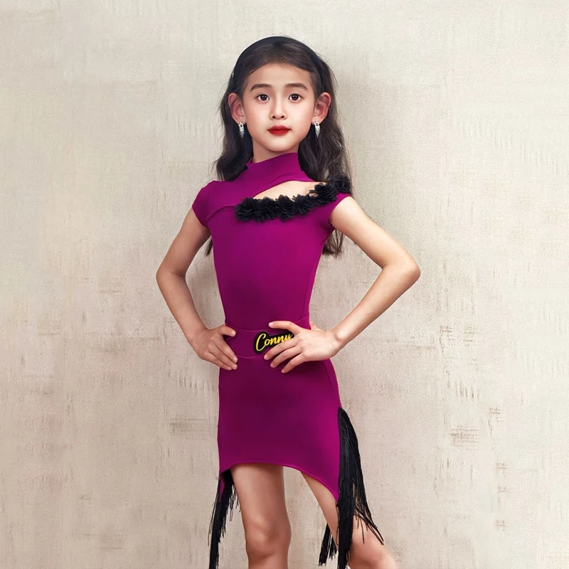 High-Neck Latin Dance Wear Salsa Practice Clothes Purple Short Sleeves Dancing Set Kids Training Clothing Dance Clothing VBH1580
High-Neck Latin Dance Wear Salsa Practice Clothes Purple Short Sleeves Dancing Set Kids Training Clothing Dance Clothing VBH1580