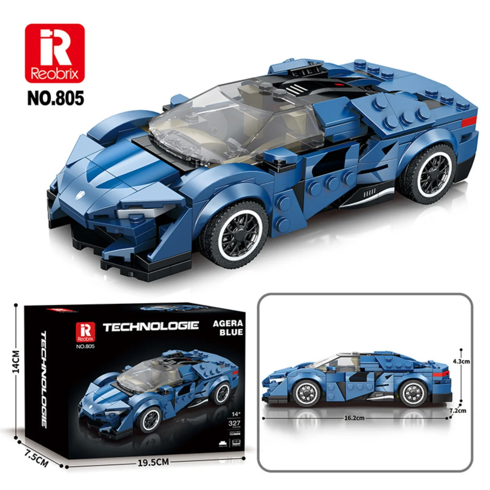 805 8-Slot Supercar Model Building Blocks Mini Bricks DIY Assembly Display
805 8-Slot Supercar Model Building Blocks Mini Bricks DIY Assembly Display